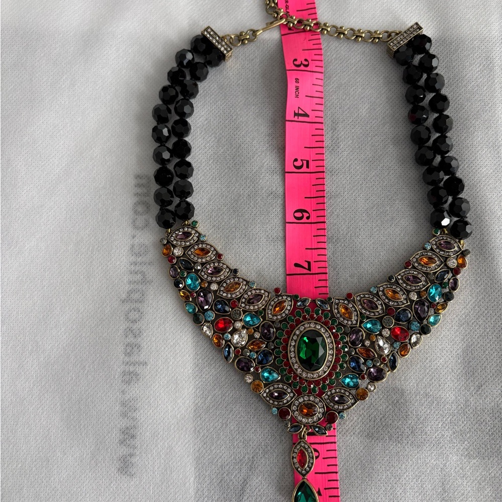 Authentic New Heidi Daus “Worth Waiting For”Colorful Gemstone Necklace - Picture 5 of 9